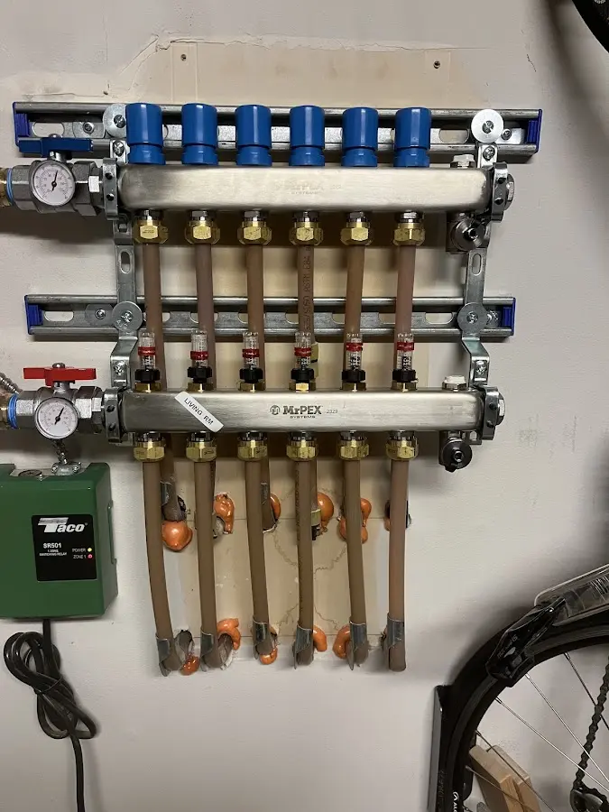 Plumber performing Gas Leak Detection at a residential property in Hurricane